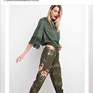 Floral Joggers